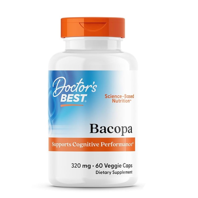 Doctor's Best Bacopa | Cognitive Performance Support  60 Veggie Capsule 320mg