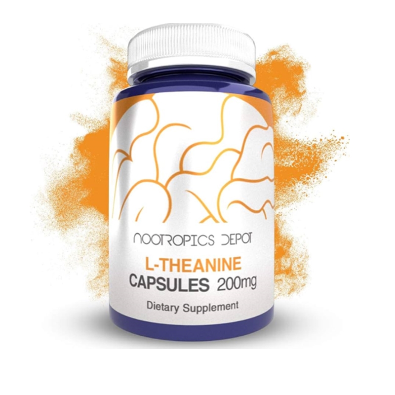 Nootropics Depot L-theanine | 200mg for Calm & Focus | Dietary Supplement